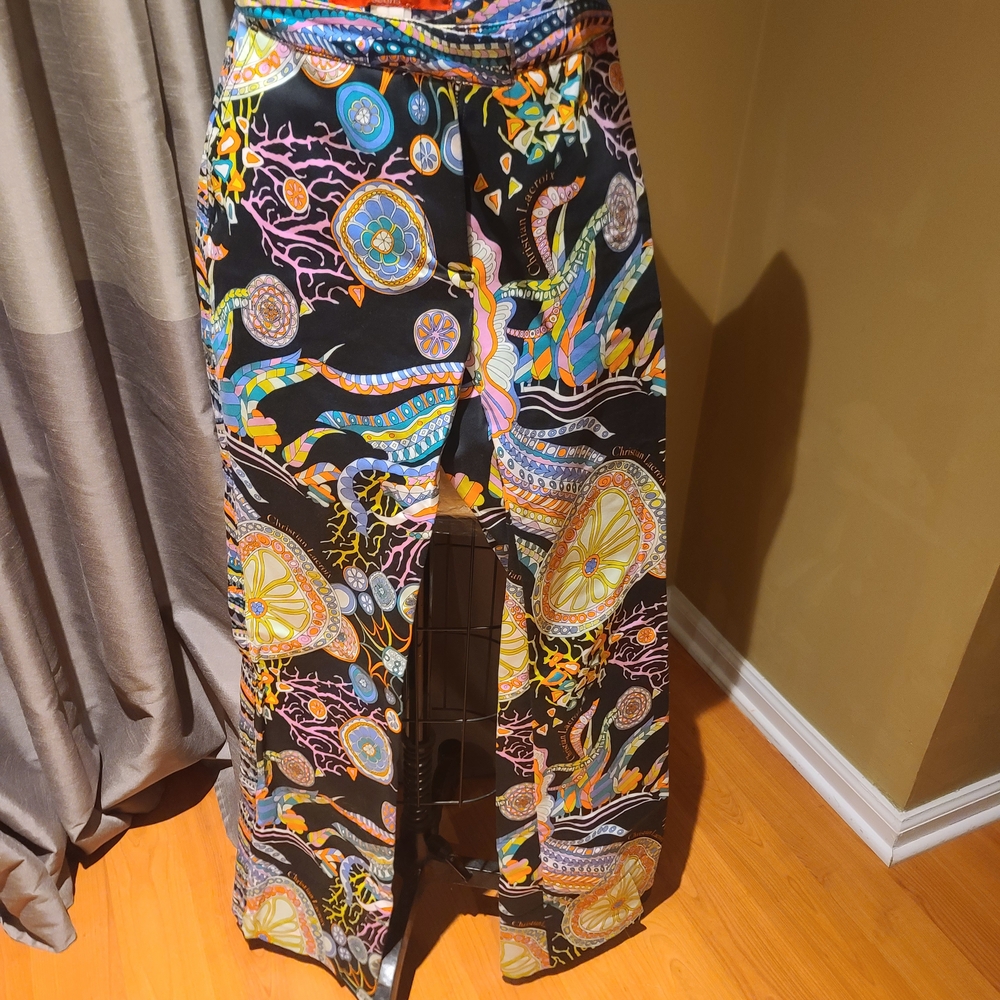 Christian Lacroix Colorful Patterned Pant Sz 27 US